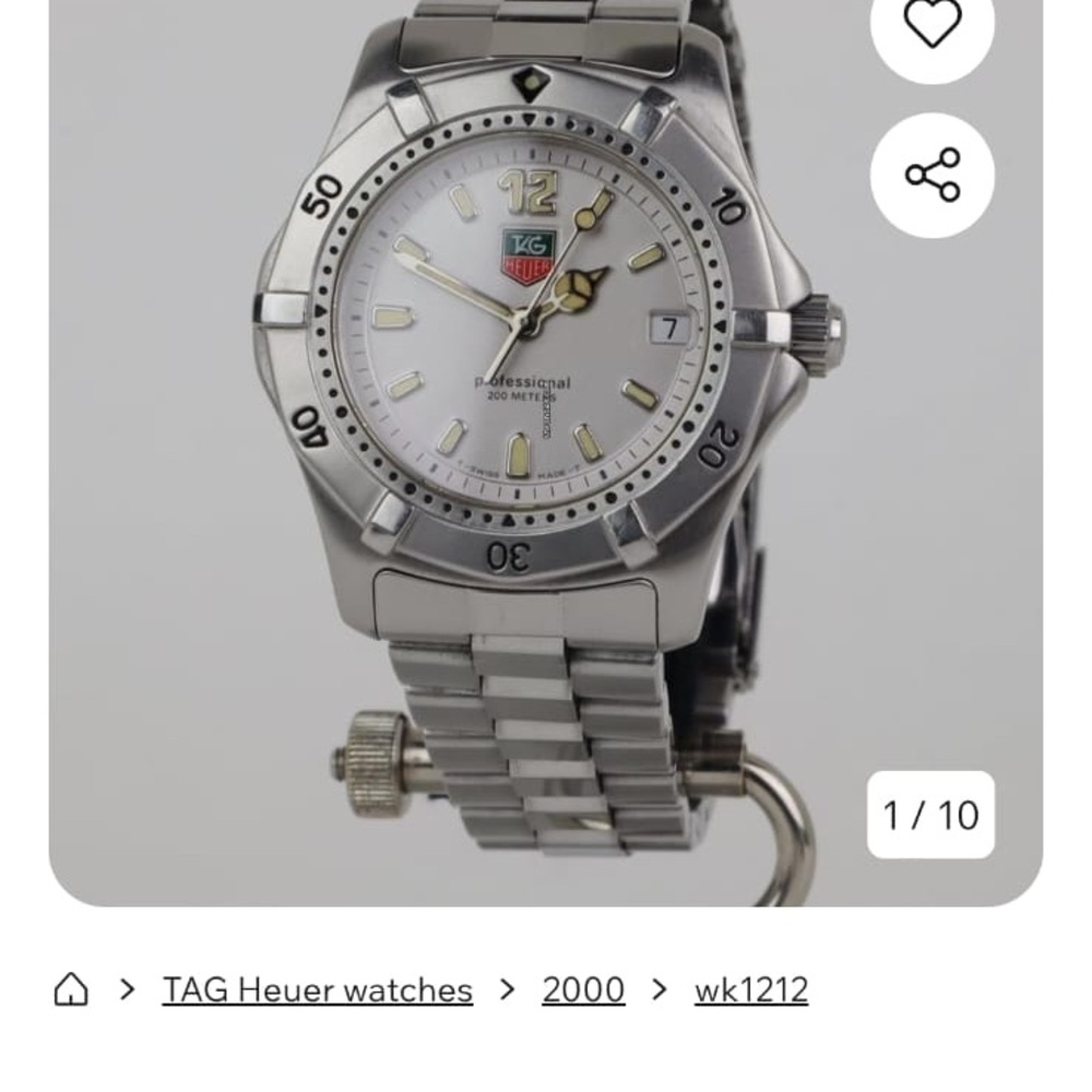 TAG Heuer Pro 2000 WK1311l Women’s watch 100% AUTHENTIC GUC - Picture 11 of 12